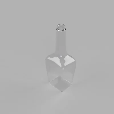 Mô hình chai hình chữ nhật (Rectangle Bottle) in 3D đẹp mắt