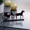 Mô hình trang trí xe ngựa cổ điển (Coachman) in 3D tinh tế - Thumbnail 1