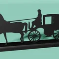 Mô hình trang trí xe ngựa cổ điển (Coachman) in 3D tinh tế - Thumbnail 3