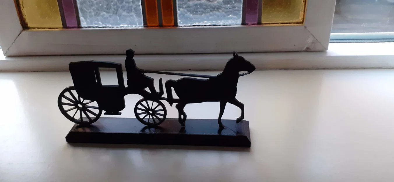 Mô hình trang trí xe ngựa cổ điển (Coachman) in 3D tinh tế - Image 4