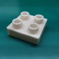 Gạch Lego Duplo 2x2 chiều cao 1/2 in 3D dễ dàng - Thumbnail 1