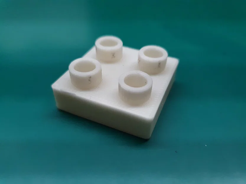 Gạch Lego Duplo 2x2 chiều cao 1/2 in 3D dễ dàng - Image 2