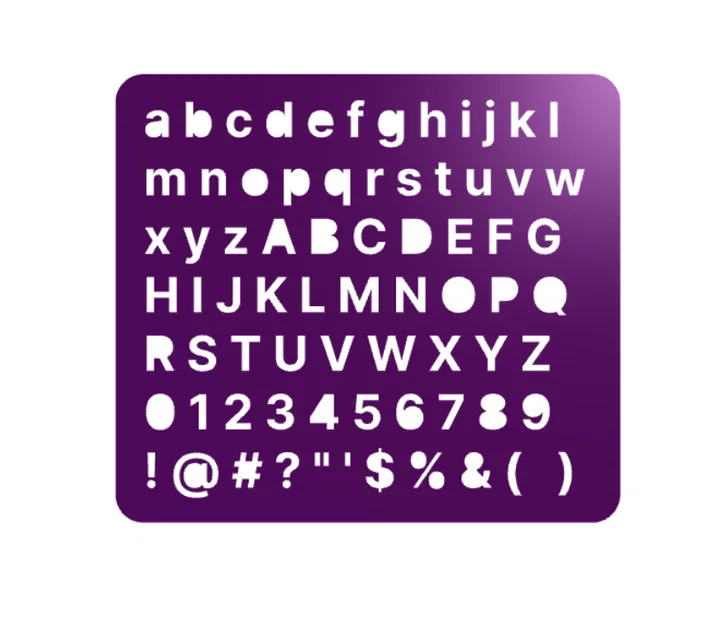 Inter Font Template - Bộ khuôn chữ 3D cho dự án thủ công DIY - Image 1