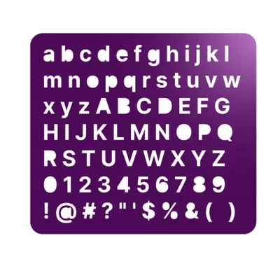 Inter Font Template - Bộ khuôn chữ 3D cho dự án thủ công DIY