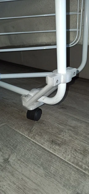 Adapter bánh xe Caster cho giá phơi đồ đứng (Vertical Rack) - Image 1