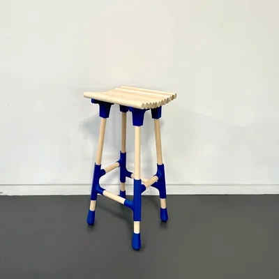 Ghế đôn 3Dowel Stool (dowel 25mm + bracket in 3D)