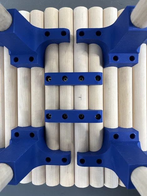 Ghế đôn 3Dowel Stool (dowel 25mm + bracket in 3D) - Image 5