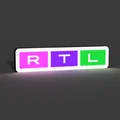 Đèn LED Lightbox Logo RTL (Kênh TV Đức) - RTL German TV Channel Lightbox LED Lamp - Thumbnail 1