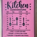 Bảng Kitchen Conversion có lỗ gắn nam châm - Thumbnail 1