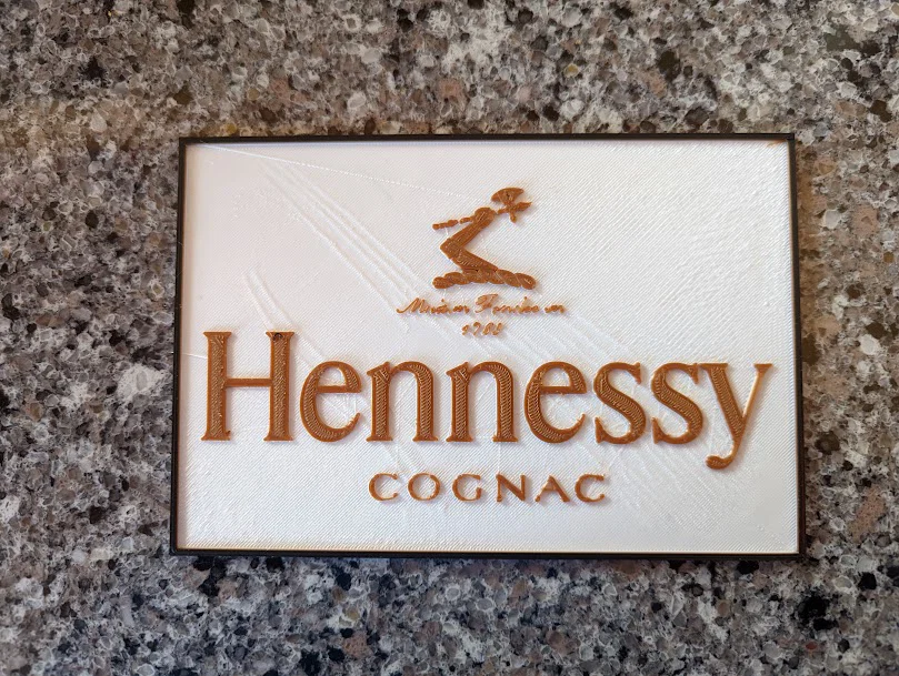 Bảng treo tường logo Hennessy Cognac (beer sign) 3 màu - Image 1