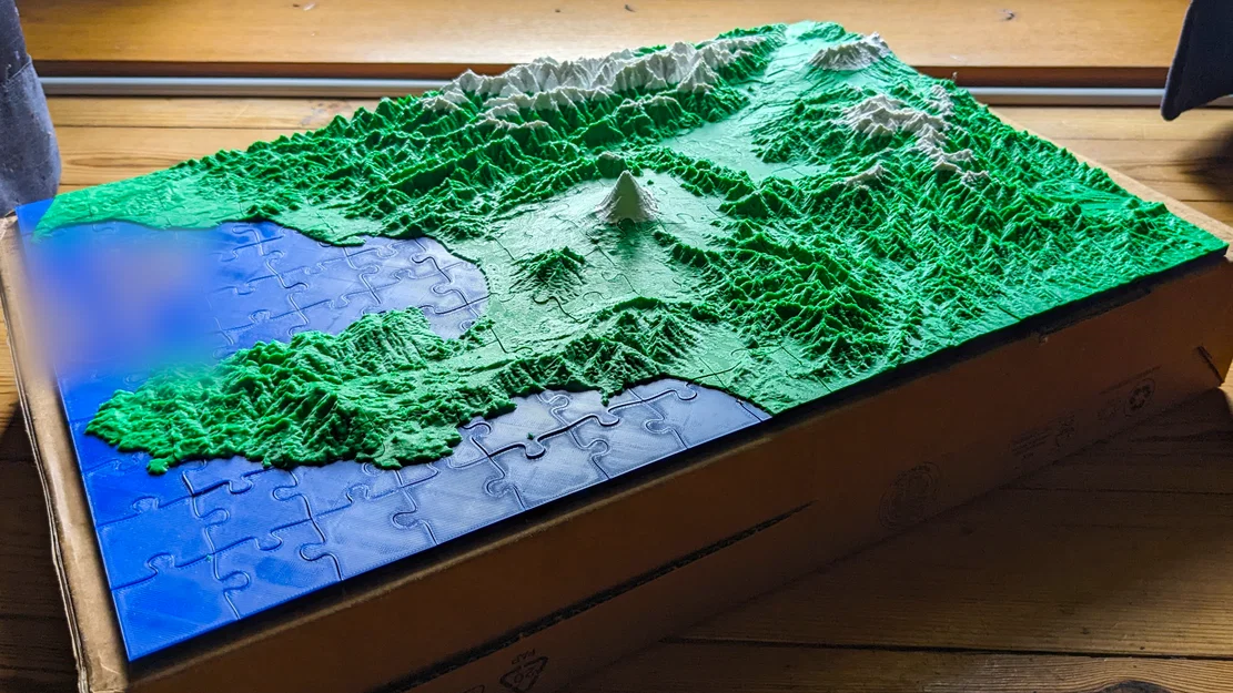 Mô hình xếp hình núi Phú Sĩ (Mount Fuji Puzzle) - Image 1