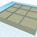 Bàn cờ vuông đơn giản 10x10cm chia lưới 3x3 - Thumbnail 1
