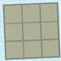 Bàn cờ vuông đơn giản 10x10cm chia lưới 3x3 - Thumbnail 2