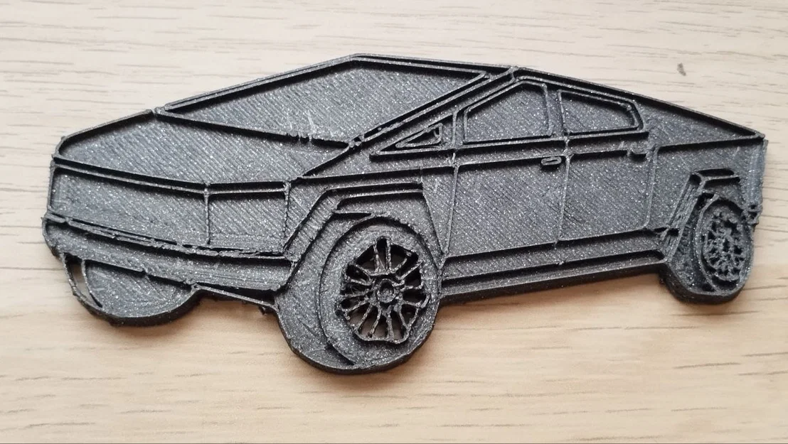 Mô hình in 3D Tesla Cybertruck: Móc khóa và vật trang trí cực chất - Image 1