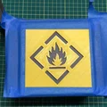 Stencil xịt sơn cảnh báo dễ cháy (Flammable) - Thumbnail 2