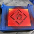 Stencil xịt sơn cảnh báo dễ cháy (Flammable) - Thumbnail 3