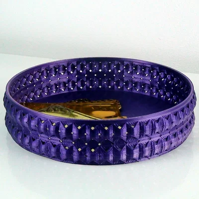 Khay Đựng Đồ Họa Tiết Lưới Cross Mesh Tray Độc Đáo