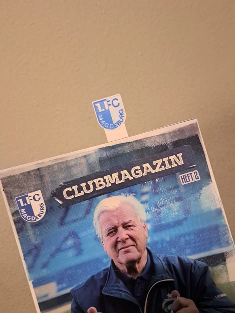 Thẻ đánh dấu trang sách (Bookmark) 1.FC Magdeburg in 3D độc đáo - Image 1
