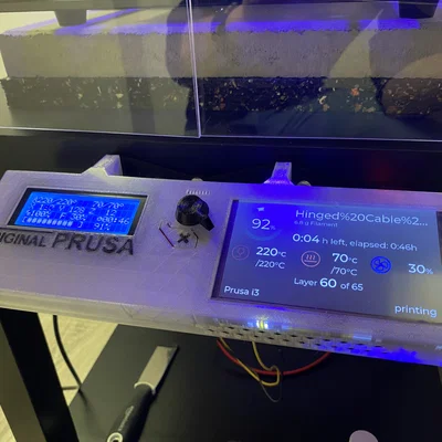 Khung gắn màn hình đôi Prusa LCD và WaveShare 5 inch
