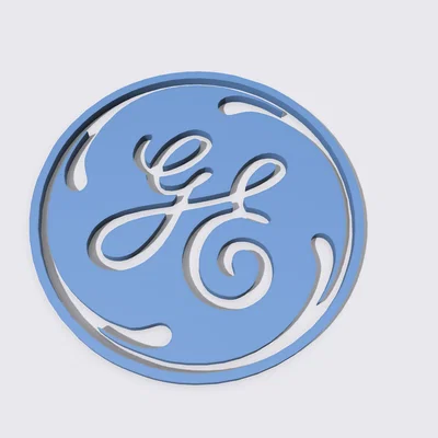 Mô hình logo General Electric (GE) 3D in trang trí cực đẹp
