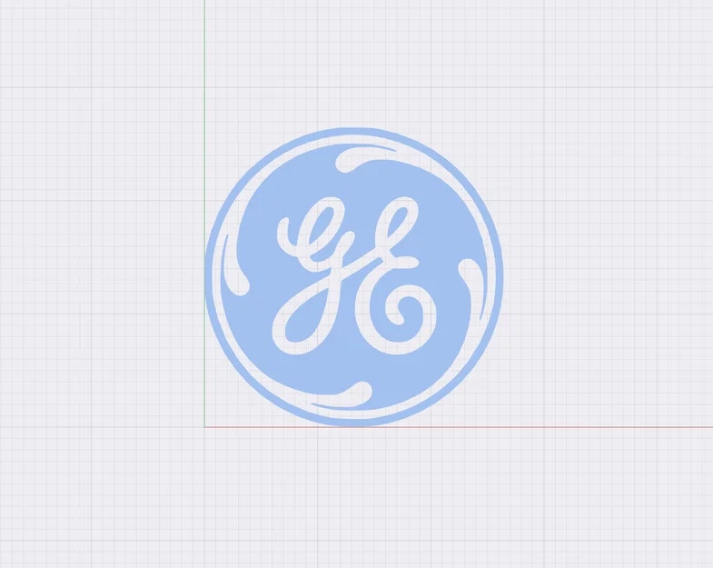Mô hình logo General Electric (GE) 3D in trang trí cực đẹp - Image 2