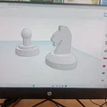 Bộ cờ vua thiết kế tối giản tự in 3D (Šachy) - Thumbnail 2