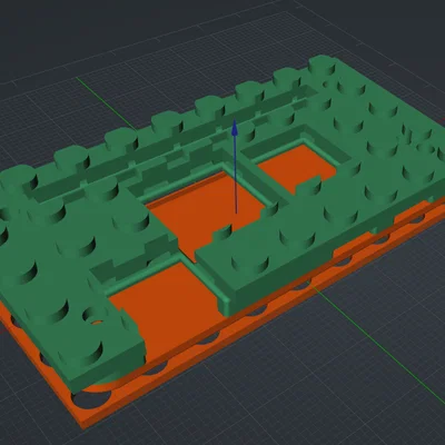 Vỏ Raspberry Pi Zero 2 W không cần ốc, tương thích Lego Case V1