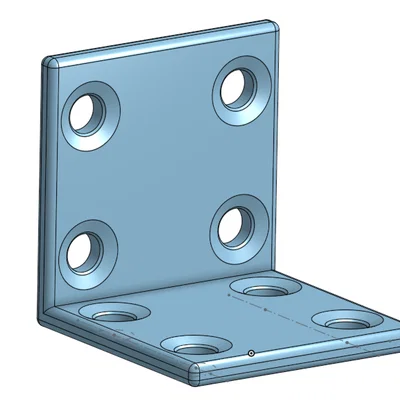 Ke góc vuông 35x35mm cho ốc vít M4 - Phụ kiện in 3D hữu ích