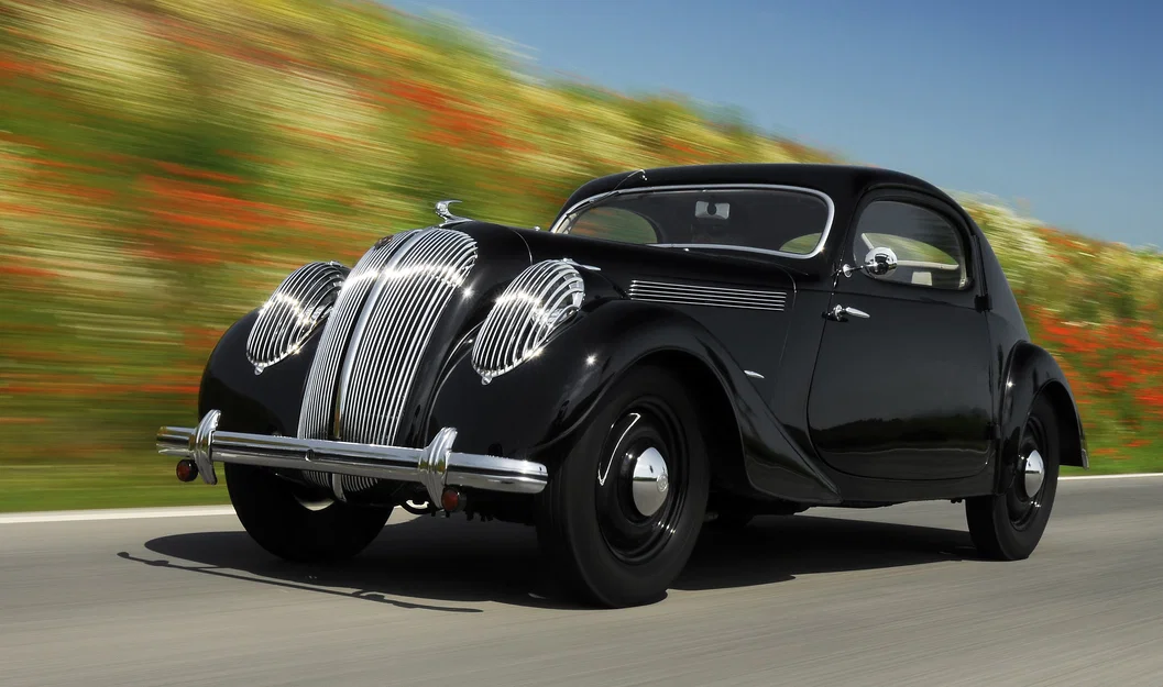 Mô hình tranh in 3D HueForge: Xe cổ Škoda Popular Monte Carlo 1936 - Image 1