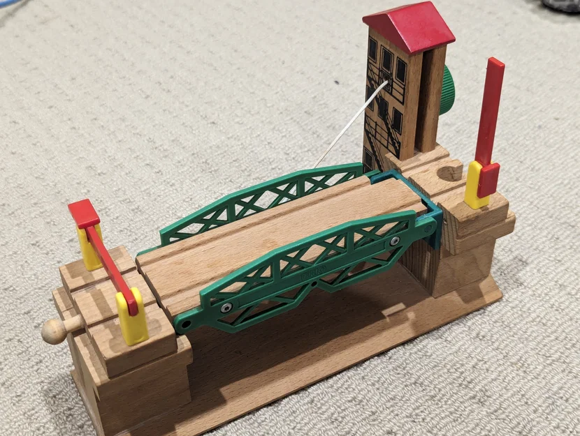 Bộ phận thay thế bản lề cầu gỗ Brio Rail Bridge (File in 3D) - Image 2
