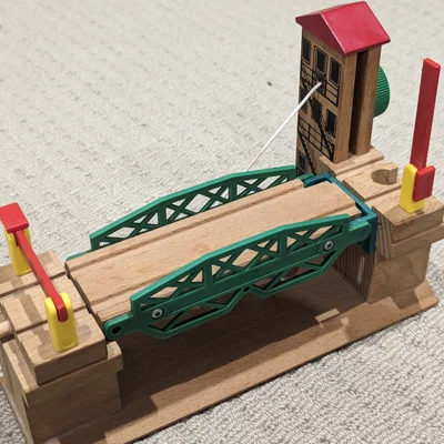 Bộ phận thay thế bản lề cầu gỗ Brio Rail Bridge (File in 3D)