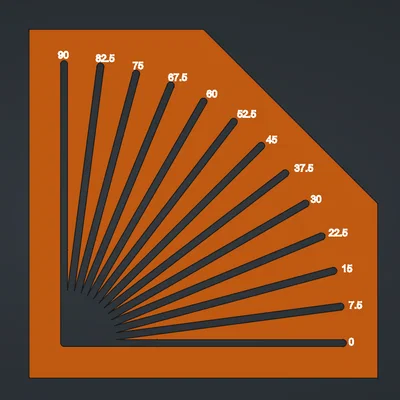 Stencil Góc (bội số 7,5°)