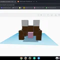 Mô hình chú cún khối vuông (Cute Dog) in 3D dễ thương - Thumbnail 1
