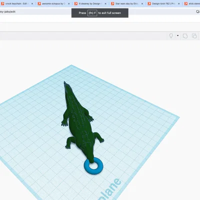 Móc khóa cá sấu 3D (Crock Keychain) - Phụ kiện cá tính cho bạn