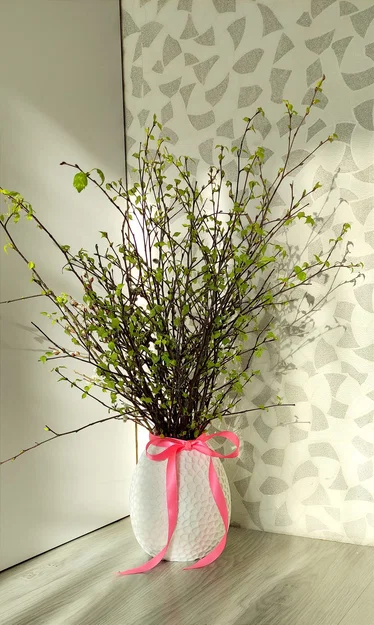 Bình hoa Voronoi hình trứng - Image 1