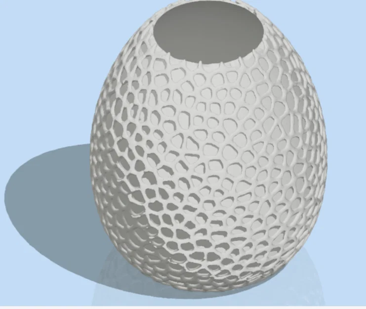 Bình hoa Voronoi hình trứng - Image 2