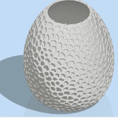 Bình hoa Voronoi hình trứng