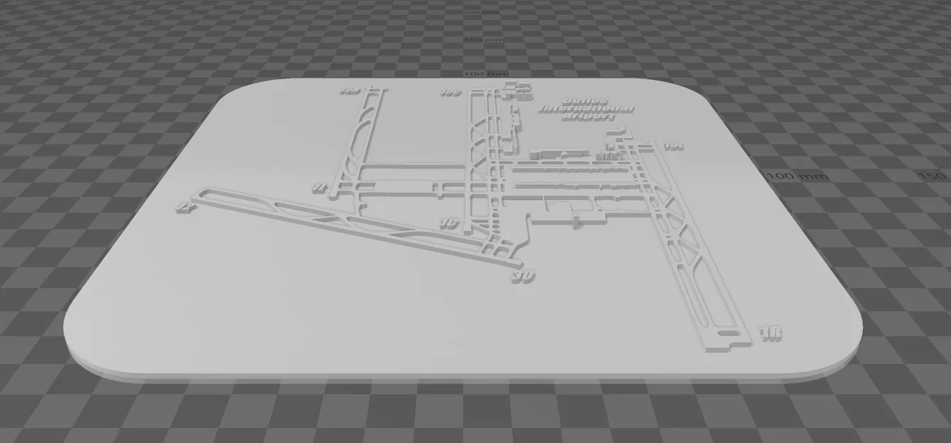 Mô hình 3D bản đồ sân bay Dulles (IAD) tinh xảo - Image 1