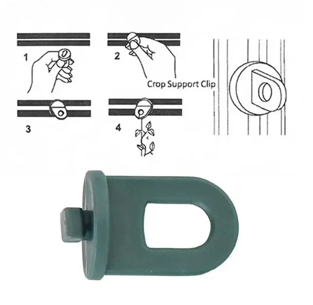Kẹp Nhựa Cố Định Cây Trồng Nhà Kính (Crop Support Clip) In 3D - Image 2