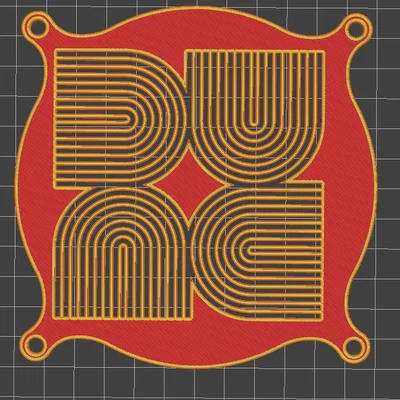 Lưới quạt 120mm logo artwork Dune (Alex Trochut)