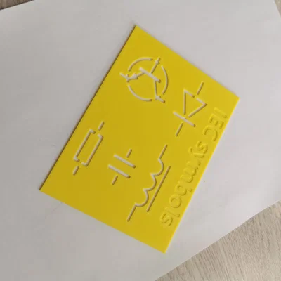 Thước vẽ ký hiệu điện tử chuẩn IEC (Template vẽ mạch điện)