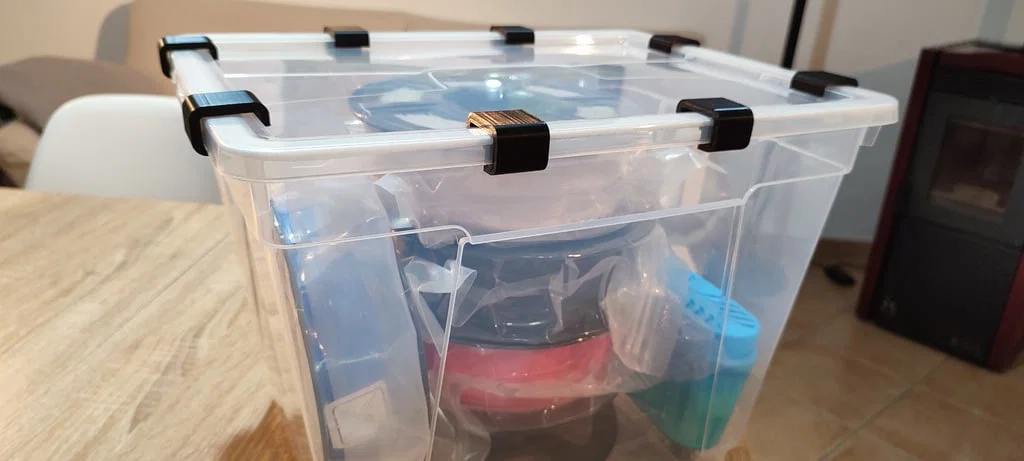 Kẹp nhựa cố định nắp hộp chống ẩm filament (Dry box clamp) - Image 1