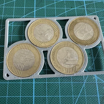 Khay đựng tiền xu nhỏ gọn kích thước thẻ tín dụng cho 200 Forint