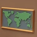 Bản Đồ Thế Giới Cách Điệu (Stylized World Map) - Thumbnail 1