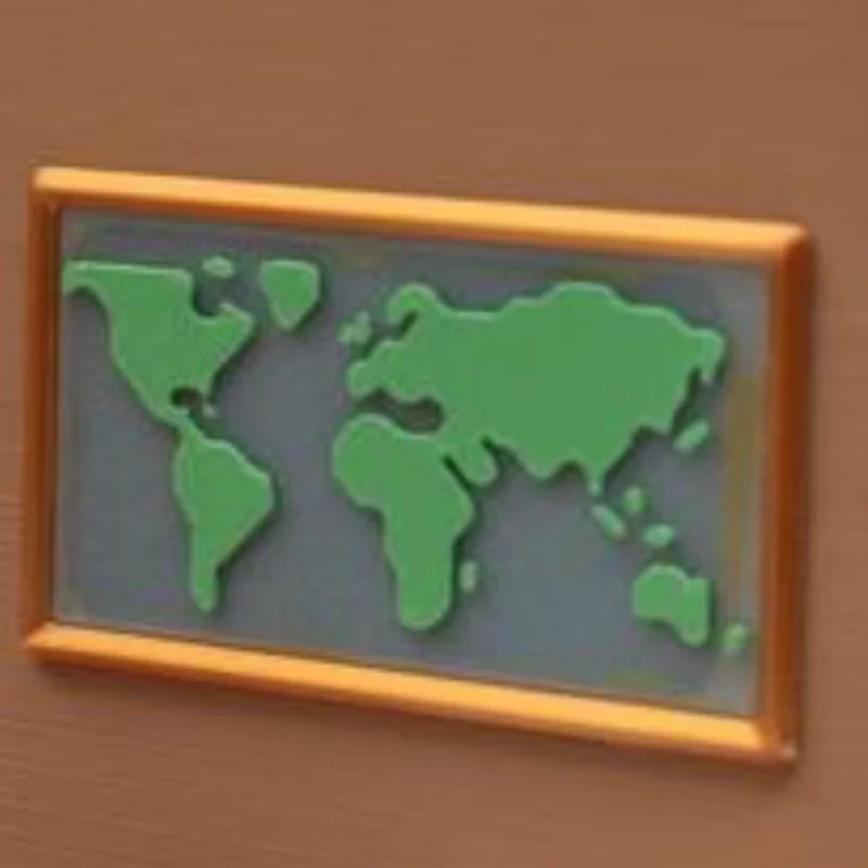 Bản Đồ Thế Giới Cách Điệu (Stylized World Map)