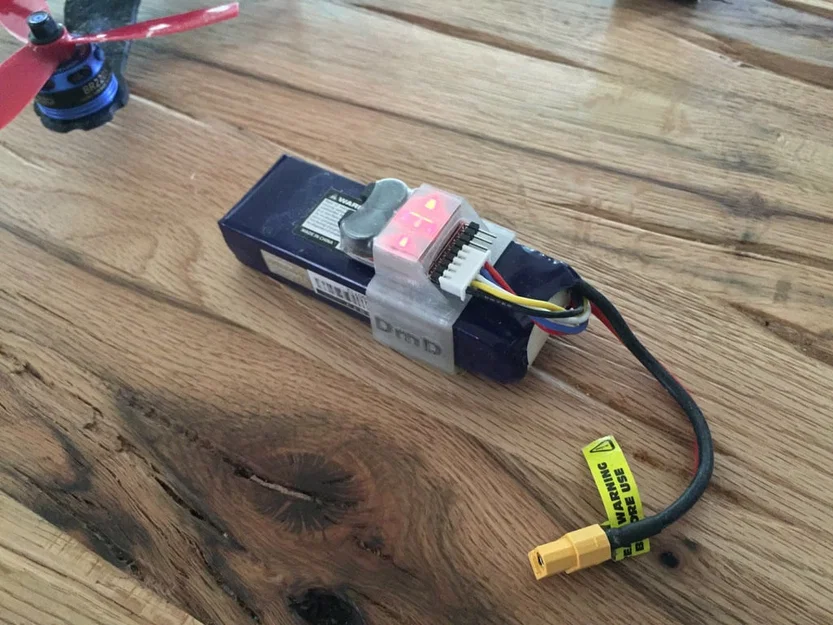 Giá đỡ còi báo điện áp thấp cho pin Lipo (Lipo battery low voltage alarm holder) - Image 2