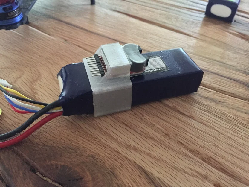 Giá đỡ còi báo điện áp thấp cho pin Lipo (Lipo battery low voltage alarm holder) - Image 5