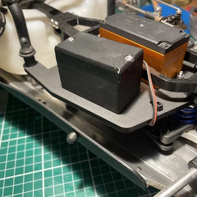Hộp bảo vệ thiết bị thu phát (Radio box) cho xe RC FG Marder
