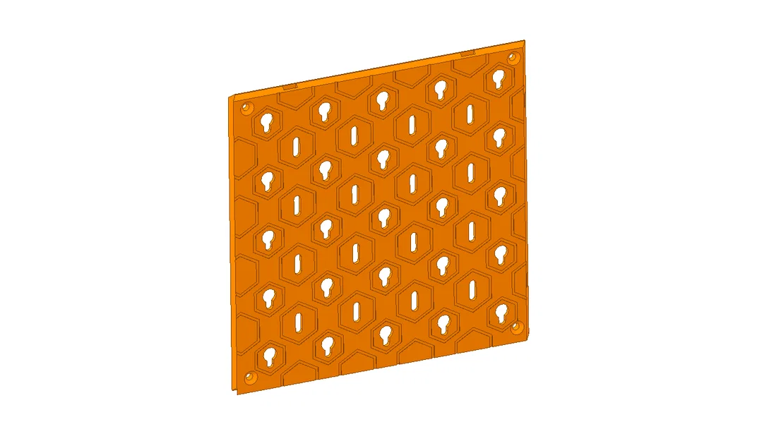 Bảng treo dụng cụ Modular Wall Organizer 34x34mm tùy biến không gian - Image 3