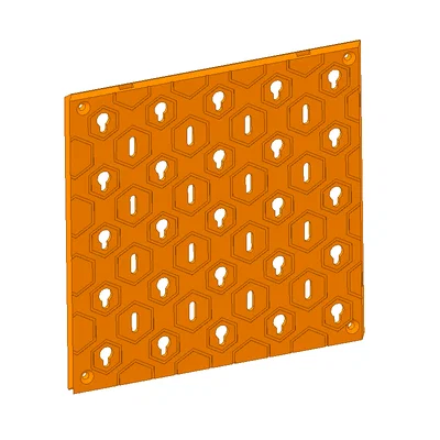 Bảng treo dụng cụ Modular Wall Organizer 34x34mm tùy biến không gian